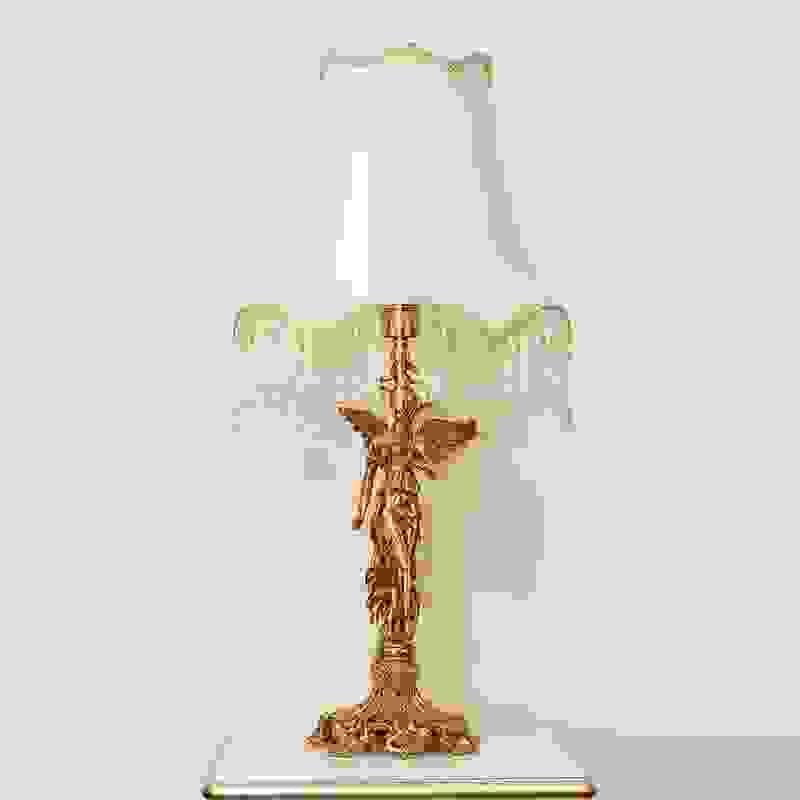 Luxury French style brass table lamp for elegant master bedroom décor
