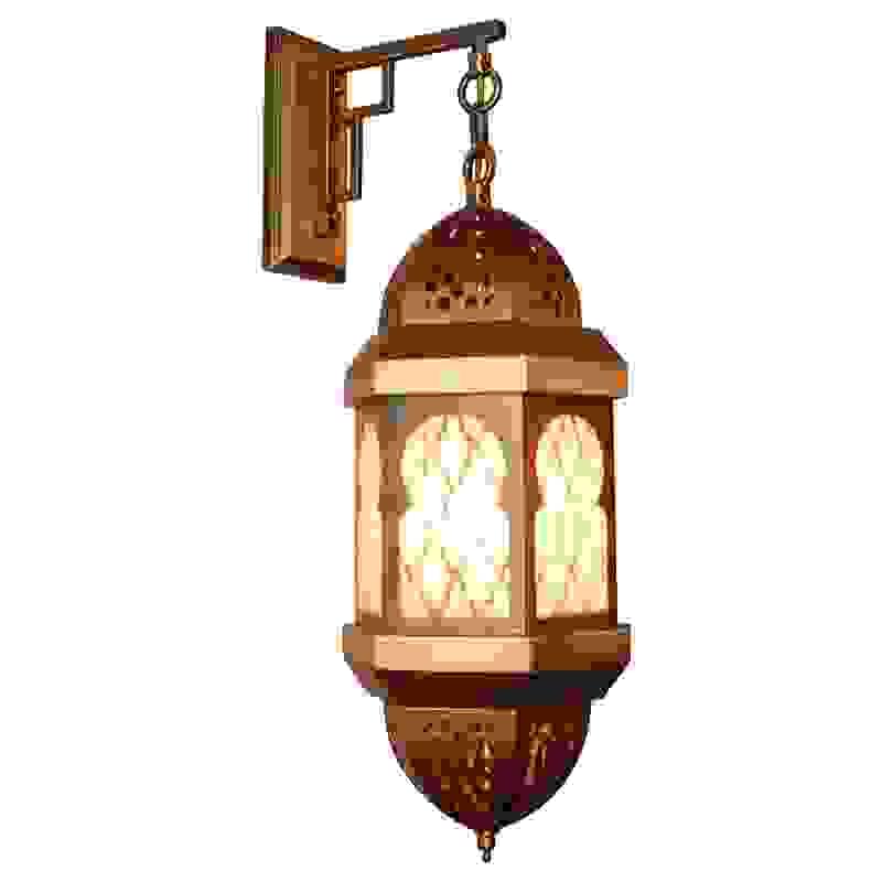 Antique bronze mosque corridor wall lantern