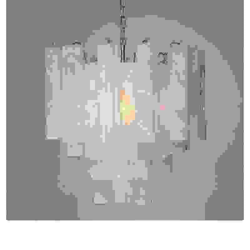 Handcrafted Italian Murano glass chandelier with artistic design