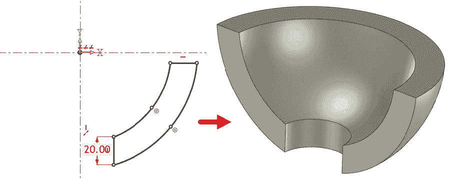 IronCAD教學 3D 旋轉建模