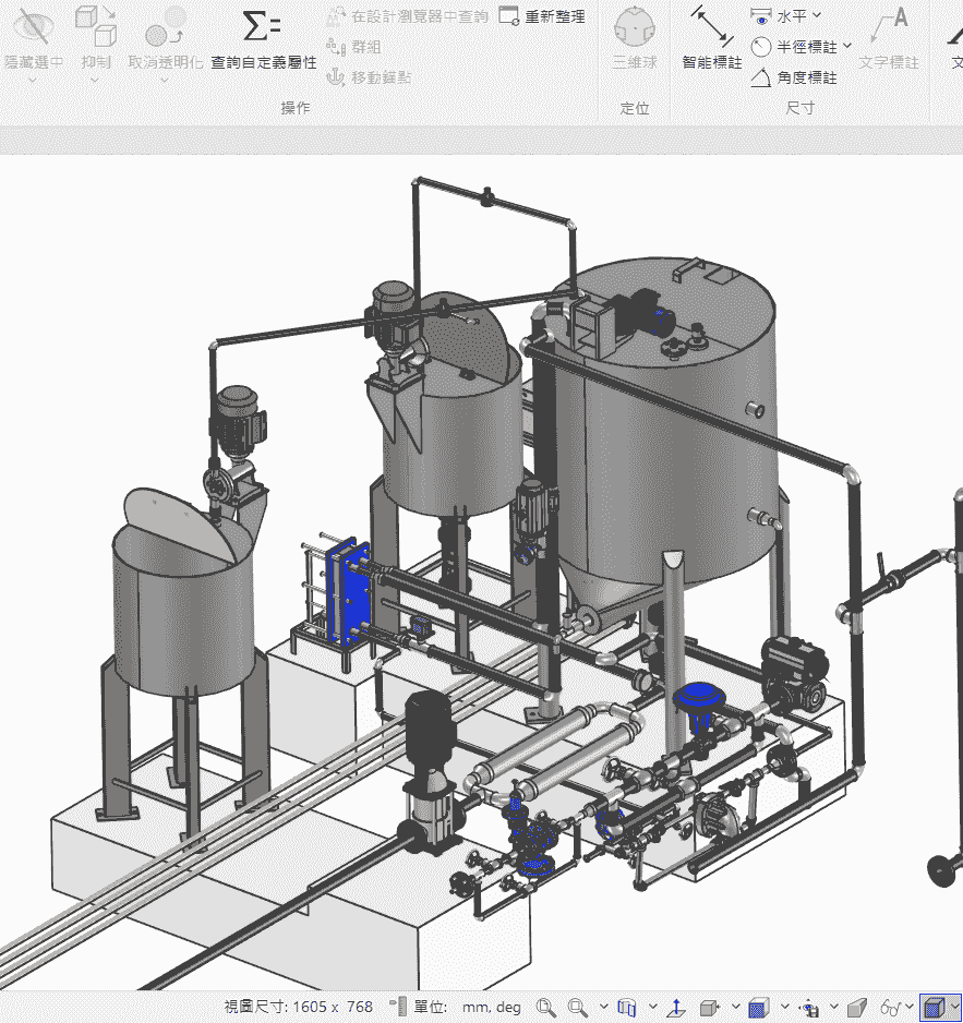 IRONCAD COMPOSE 免費 CAD 檢視器操作介面，支援 3D/2D 模型與剖面檢視