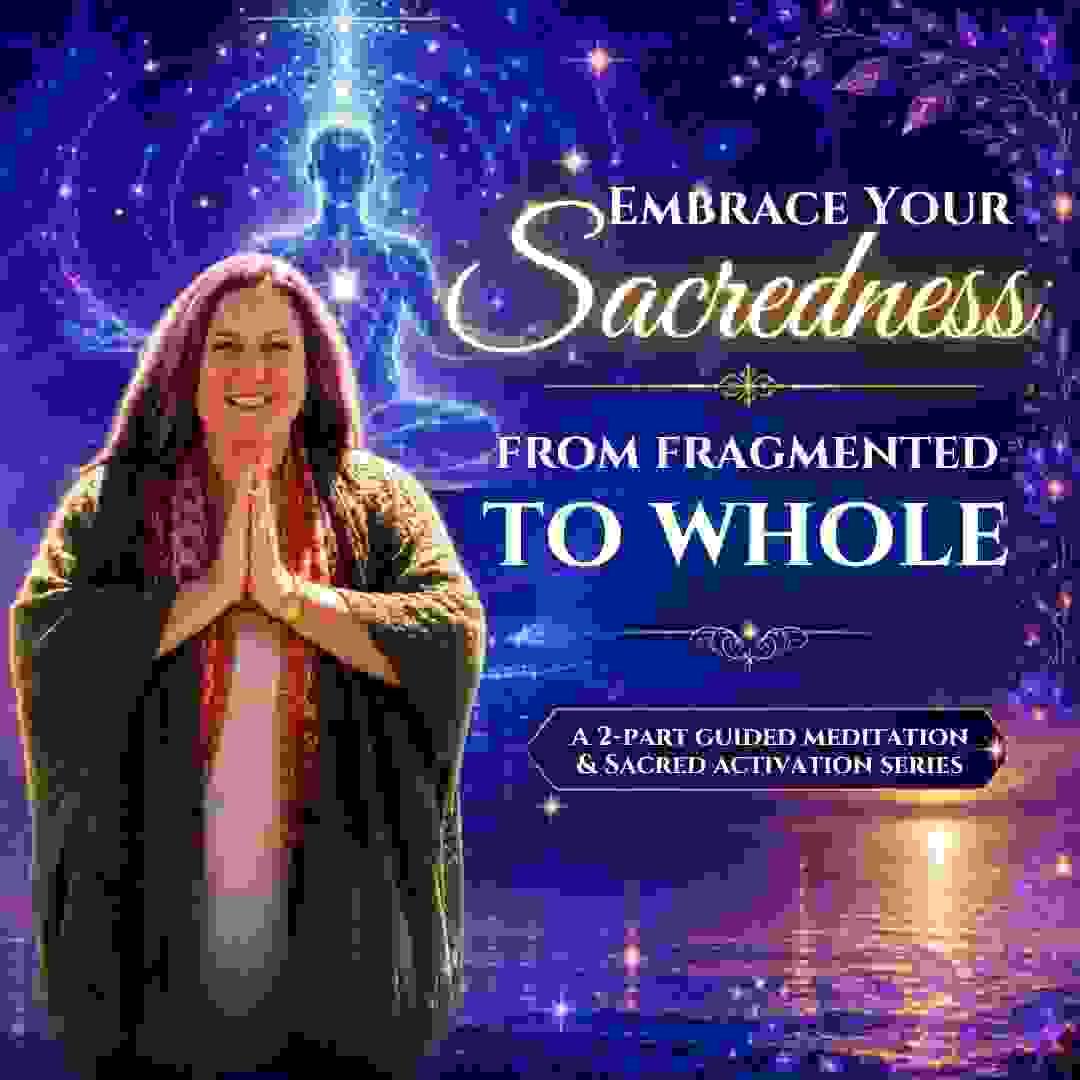 A sacred meditation and activation series offering by Natalie Viglione of Awakening Magick — Embrace Your Sacredness, a 2-part guided journey for cellular restoration and divine spirit reconnection. A sacred meditation and activation series offering by Natalie Viglione of Awakening Magick — Embrace Your Sacredness, a 2-part guided journey for cellular restoration and divine spirit reconnection.