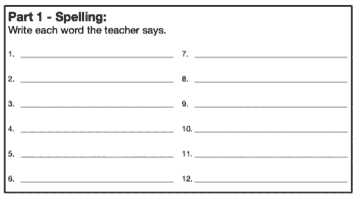 How to do Spelling Tests for EFL and ESL Learners - The...