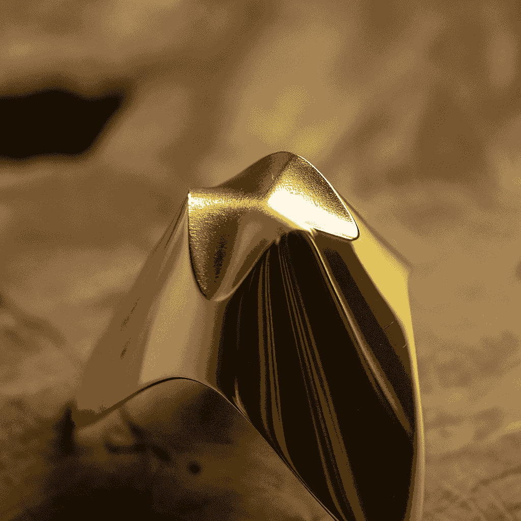  Incense holder with flame-shaped cutouts, hand-polished for a warm metallic shine.