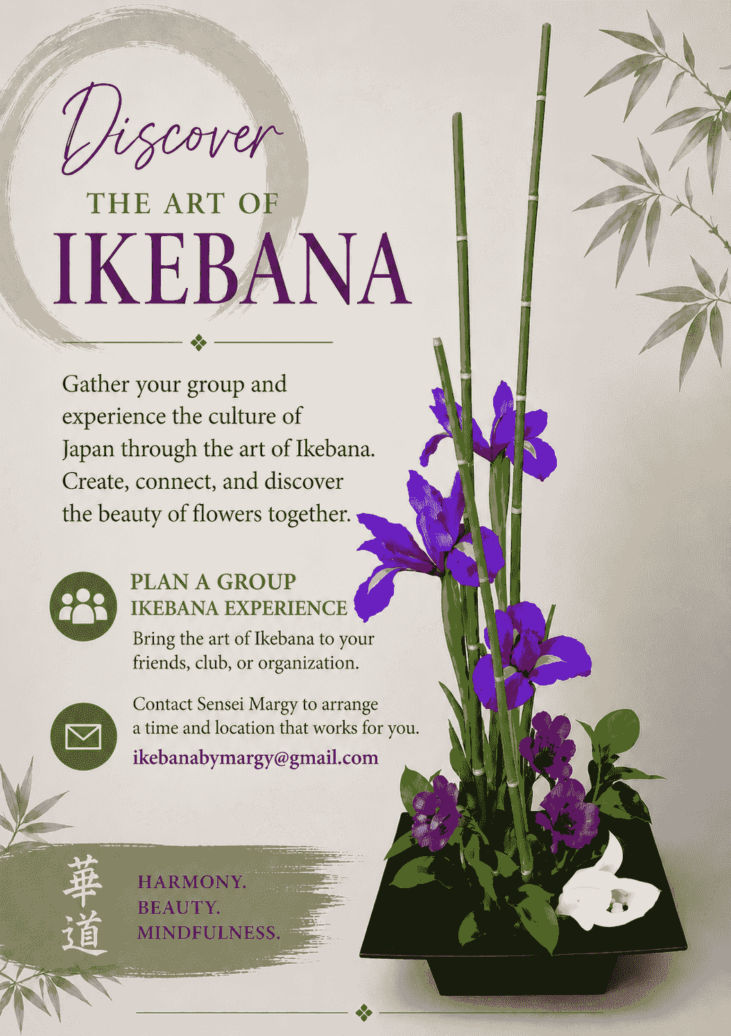 Learn the elegance of Japanese floral arrangements with Margy Discover the Art of Ikebana Japanese flower arranging teacher and demonstrator Learn the elegance of Japanese floral arrangements with Margy Discover the Art of Ikebana Japanese flower arranging teacher and demonstrator