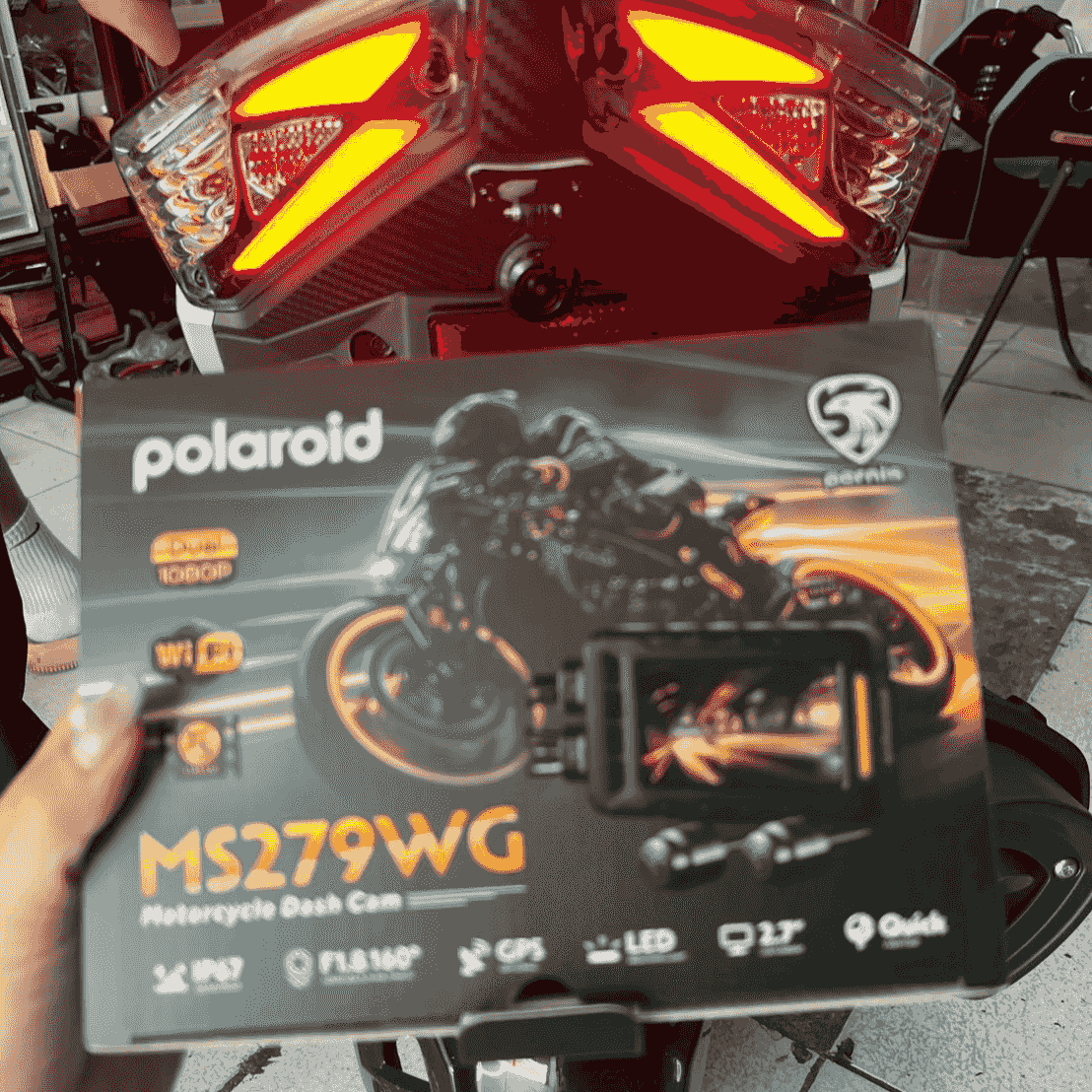 MS279WG摩托車行車紀錄器完工照片