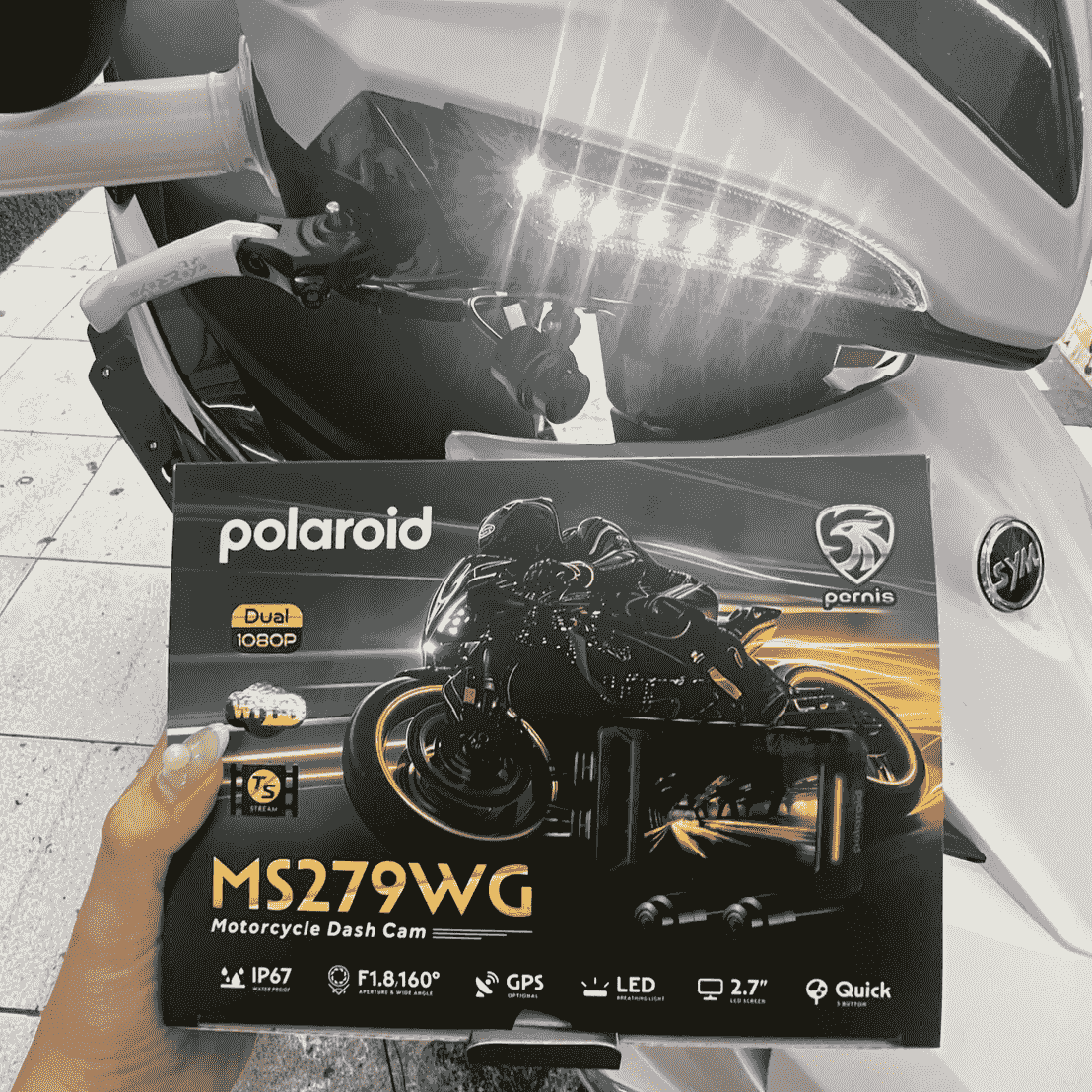 SL安裝MS279機車行車紀錄器實際照片