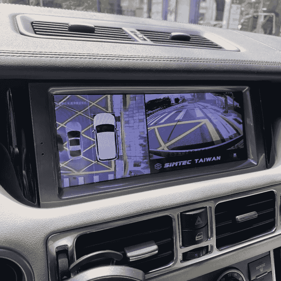 Velar 360 環景鳥瞰視角顯示停車環境