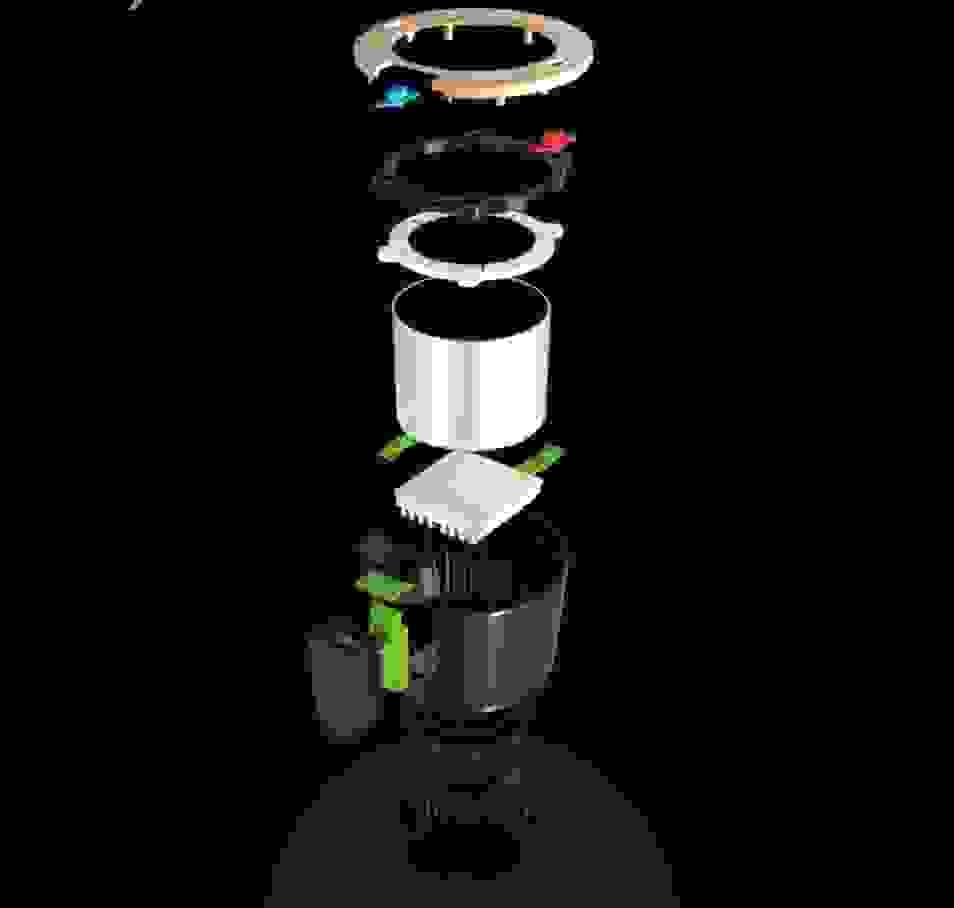 CAD drawing of Car cooling and heating cup 