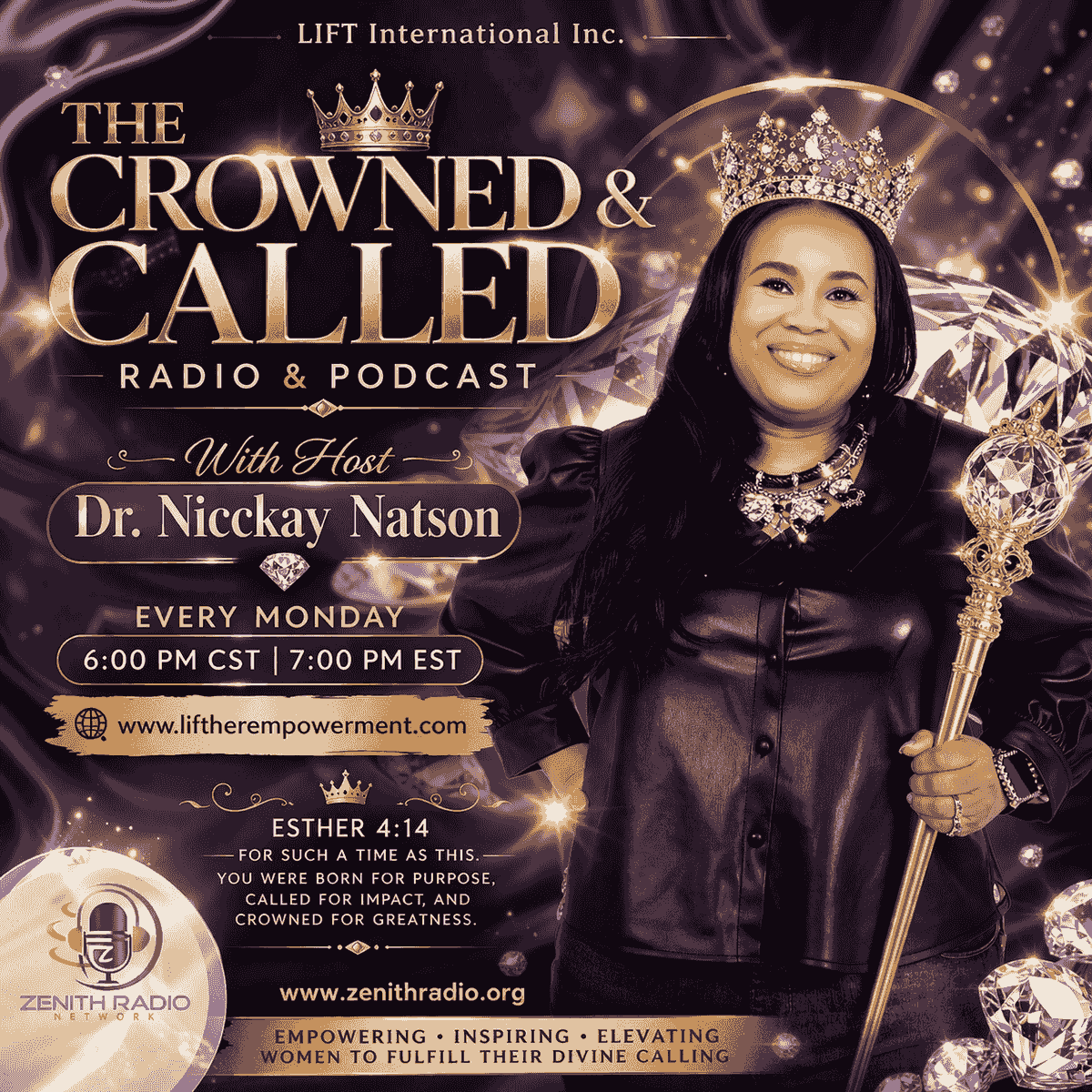 Join the LIFTHer Global Movement Empowerment Awaits You (L.I.F.T) Ladies In Faith Together Inc. "We Rise By Lifting Others" Join The LIFTHer Global Movement Flourish WomenFoundational Scriptures: Proverbs 31:25, Isaiah 62:3, Proverbs 31:10She is clothed with strength and dignity, and she laughs without fear of the future. Proverbs 31:25You shall be a crown of beauty in the hand of the Lord, and a royal diadem in the hand of your God. Isaiah 62:3Her worth is far above Rubies. Proverbs 31:10Vision:The vision of L.I.F.T (Ladies In Faith Together) International Inc. Women’s Ministry is a ministry beyond the four walls of the church that empowers, equips, LIFTS in prayer, platform woman, and women in ministry with the belief that the world is my pulpit. It’s ministry is to seek to fulfill Christ’s mission by encouraging women to fulfil Join the LIFTHer Global Movement Empowerment Awaits You (L.I.F.T) Ladies In Faith Together Inc. "We Rise By Lifting Others" Join The LIFTHer Global Movement Flourish WomenFoundational Scriptures: Proverbs 31:25, Isaiah 62:3, Proverbs 31:10She is clothed with strength and dignity, and she laughs without fear of the future. Proverbs 31:25You shall be a crown of beauty in the hand of the Lord, and a royal diadem in the hand of your God. Isaiah 62:3Her worth is far above Rubies. Proverbs 31:10Vision:The vision of L.I.F.T (Ladies In Faith Together) International Inc. Women’s Ministry is a ministry beyond the four walls of the church that empowers, equips, LIFTS in prayer, platform woman, and women in ministry with the belief that the world is my pulpit. It’s ministry is to seek to fulfill Christ’s mission by encouraging women to fulfil