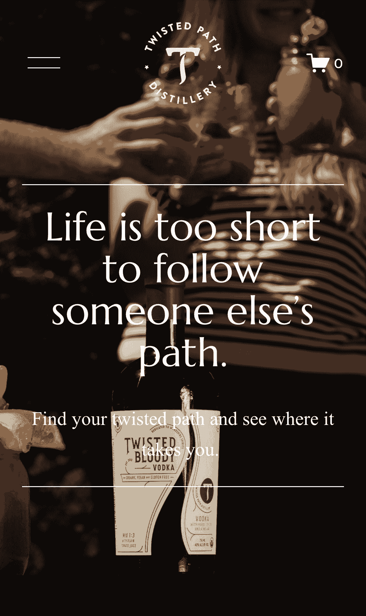 Twisted Path Distillery Website