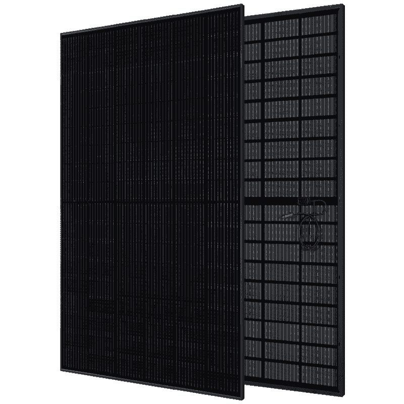 Maysun Solar 420-445W N-TOPCon Bi-glass Modulo solare nero completo MONO Modulo fotovoltaico a metà taglio 182mm 108 Celle