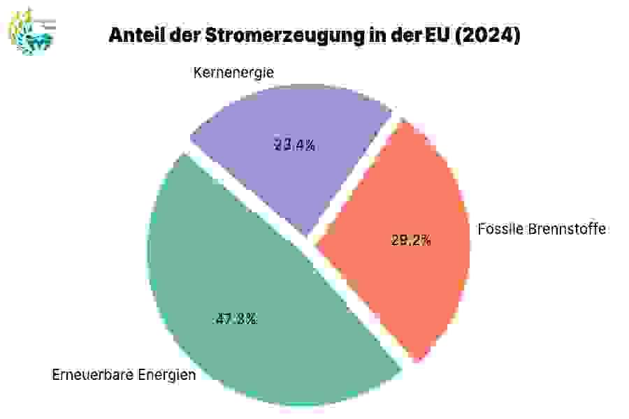 Stromerzeugungsanteil in der EU (2024)