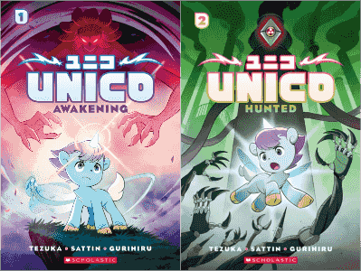 First two books in Unico series: Unico Awakenings and Unico Hunted