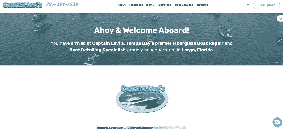 Florida Digital Ads Founder Alan Zuckerman is also a web designer and designed CaptainLevis.com
