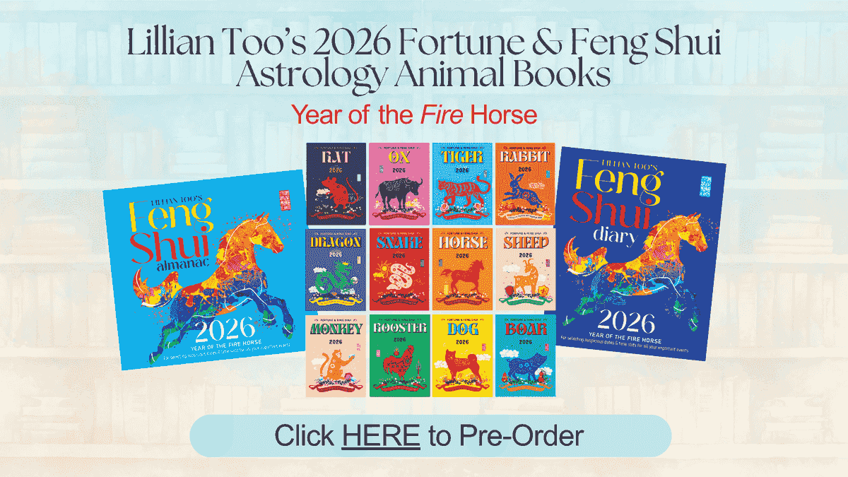 Lillian Too's 2026 Fortune & Feng Shui  Astrology Animal Books Year of the Fire Horse
