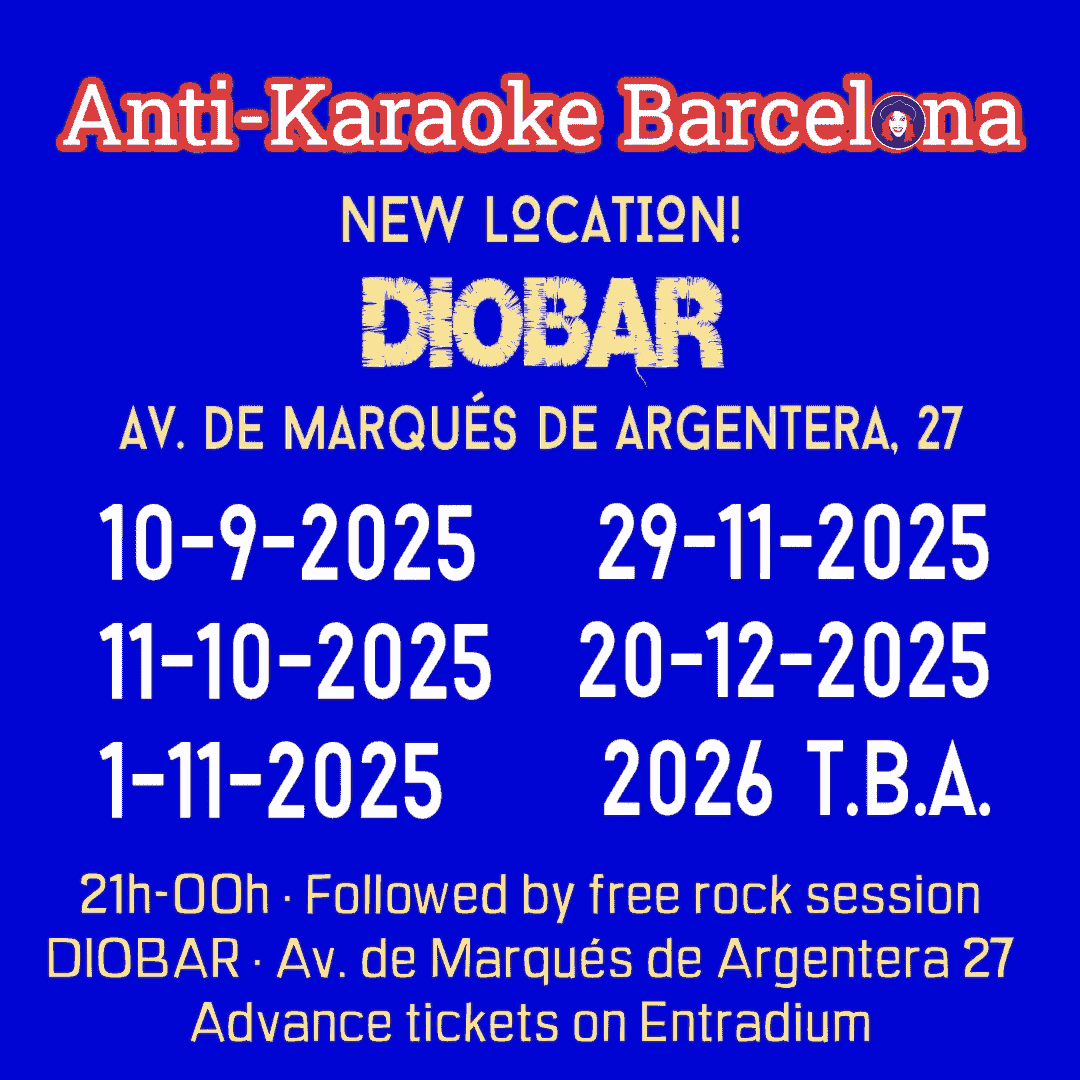 Get advance tickets to the next Anti-Karaoke Barcelona now