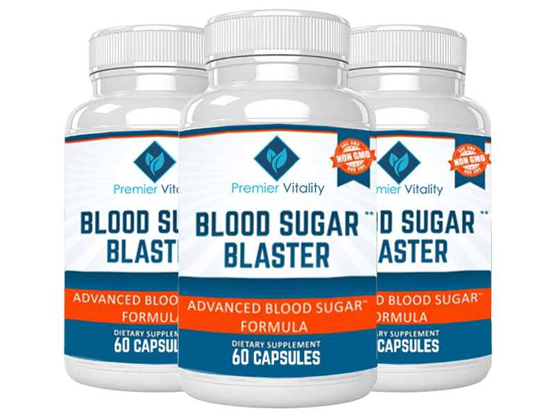 image 3 botlles of blood sugar blaster