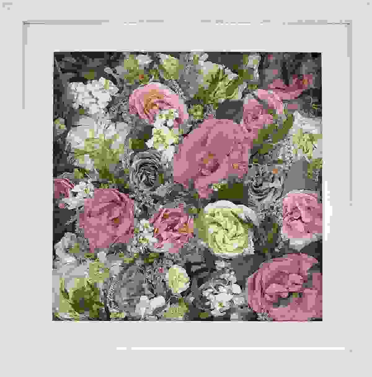 Wedding flowers style framed preservation keepsake in a plain white frame 12"x12" £275 Wedding flowers style framed preservation keepsake in a plain white frame 12"x12" £275