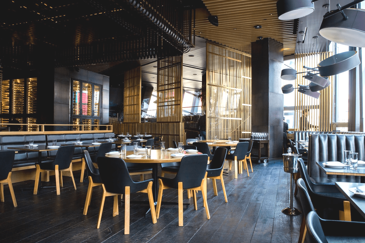Spaces and furnitures in a commercial renovation