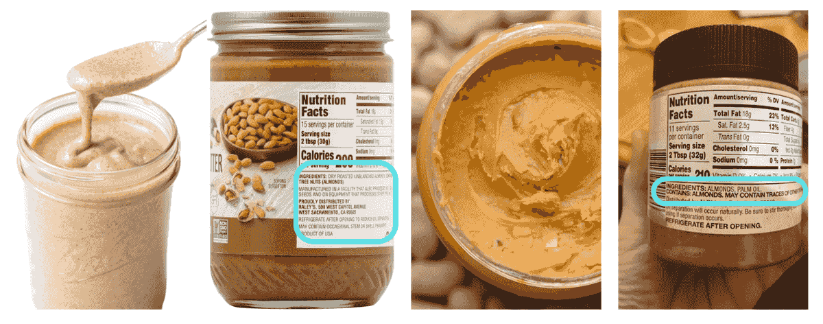 Almond Butter Ingredients