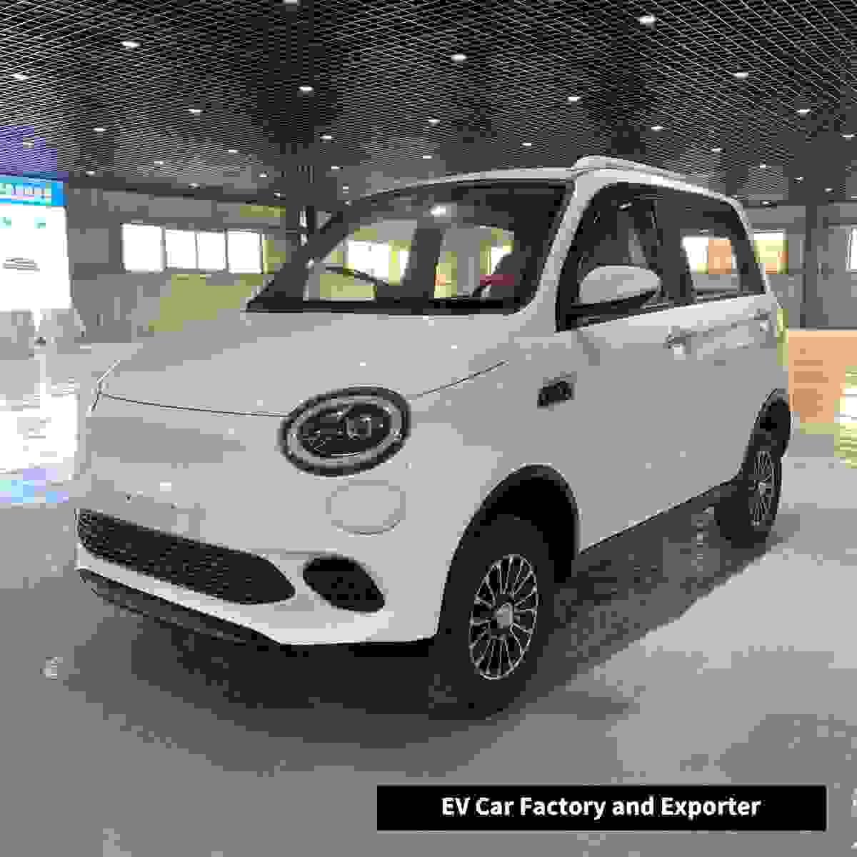 fully enclosed mini ev car fiat electric car short trip picking kids
