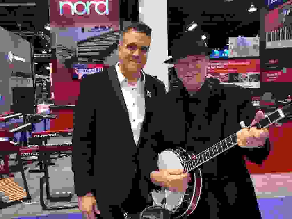 With Hap Kuffner, prepping Alfred’s Teach Yourself Banjo for KTLA