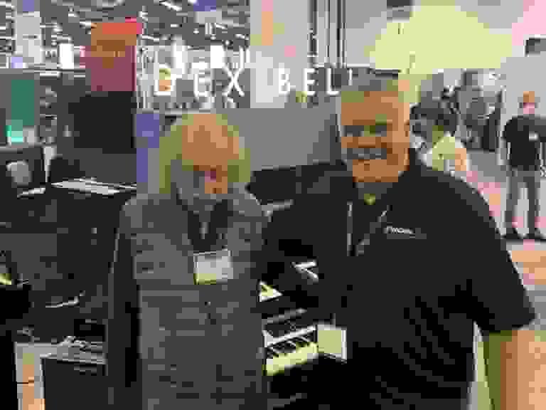 Don Randi at the Dexibell booth