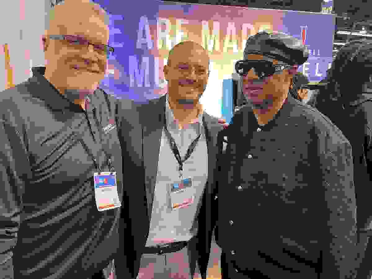 With Stevie Wonder and Giacomo Sorbi
