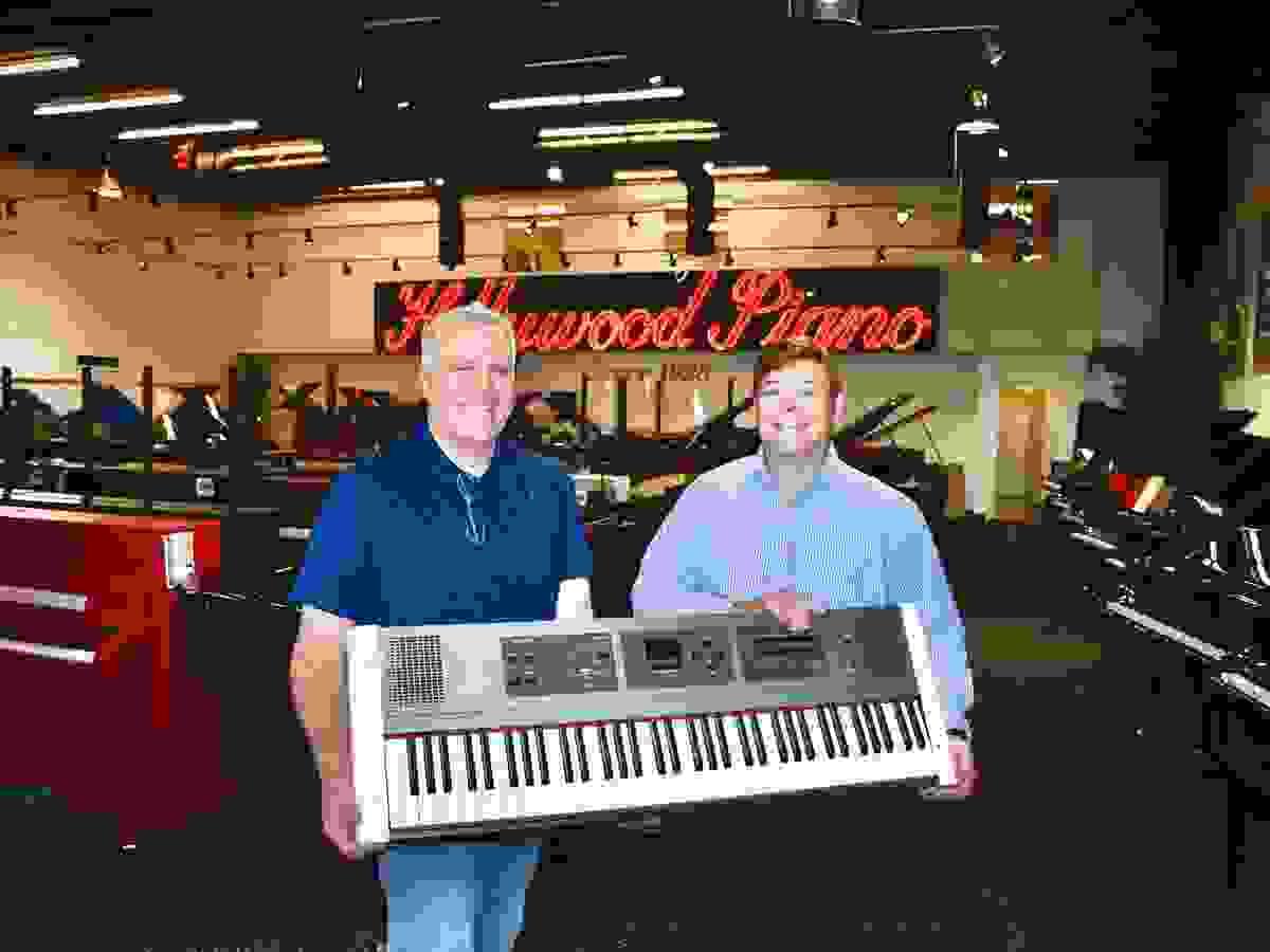Visiting a piano dealer