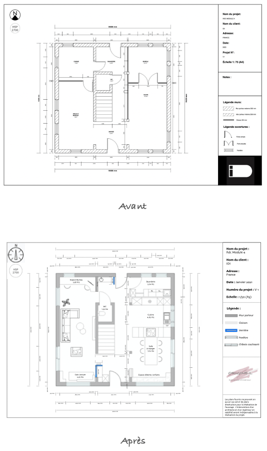 plan 2D, aménagement, redistribution des espaces plan 2D, aménagement, redistribution des espaces