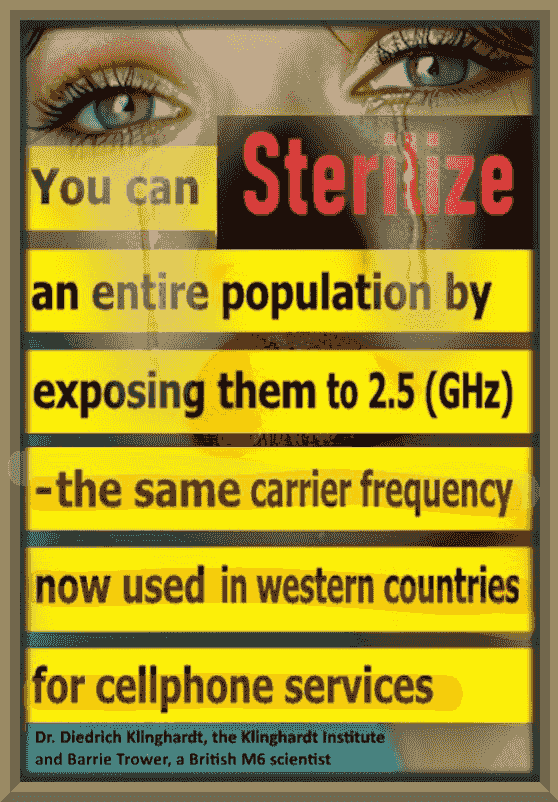 sterilization of population from cellphones sterilization of population from cellphones