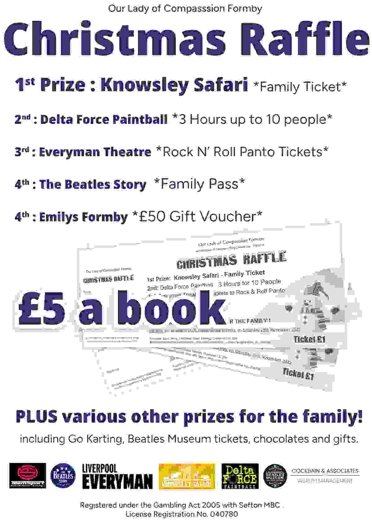 Our Lady of Compassion Formby Christmas Raffle Our Lady of Compassion Formby Christmas Raffle