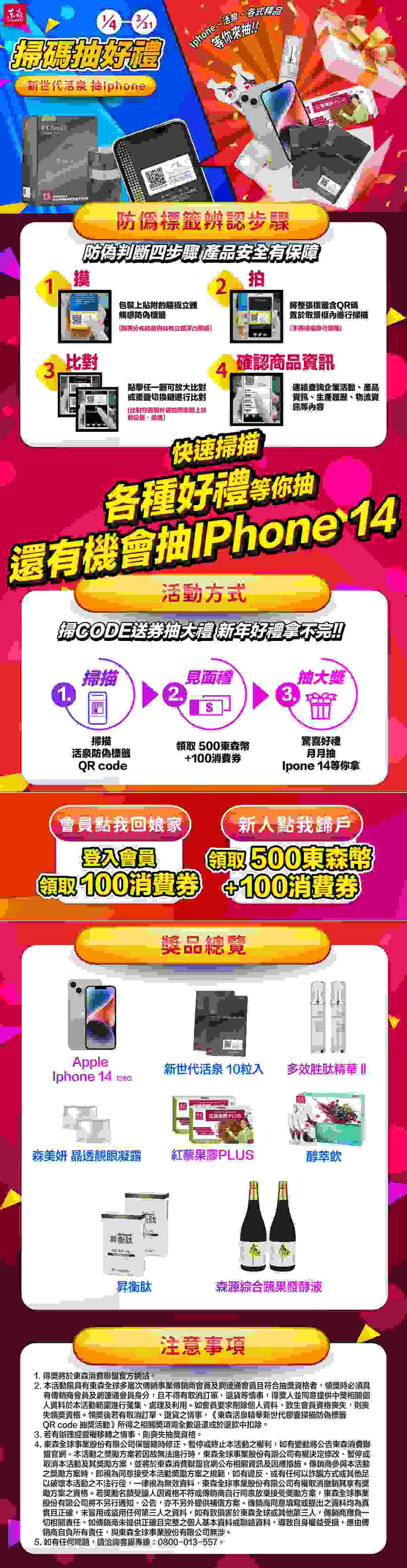 ecKare 東森活泉精華新世代膠囊掃QR code抽好禮啦!!!
