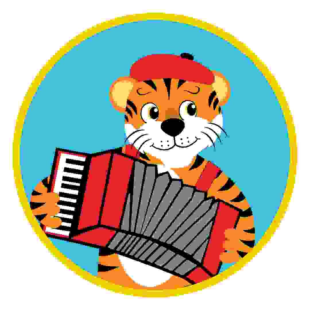 Toby Tiger playing his accordion in Harmony Ridge Toby Tiger playing his accordion in Harmony Ridge