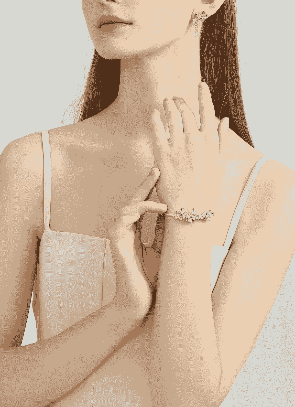 beautiful flower bracelet featuring intricate floral designs