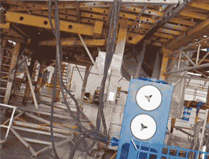 industrial fume extractor improving air quality during welding processes