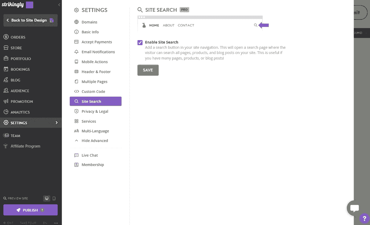 creating an FAQ support page with effective search functionality