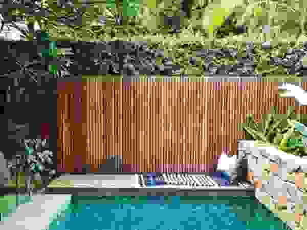 composite screening panel enhancing backyard aesthetics