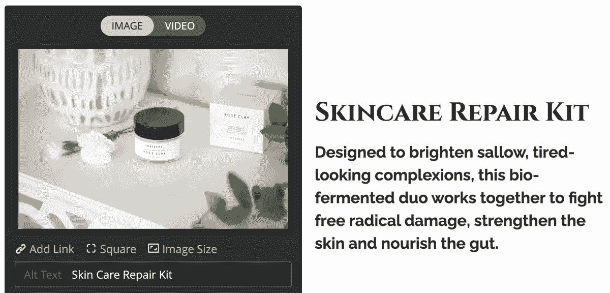 image optimization strategy using effective descriptive alt text