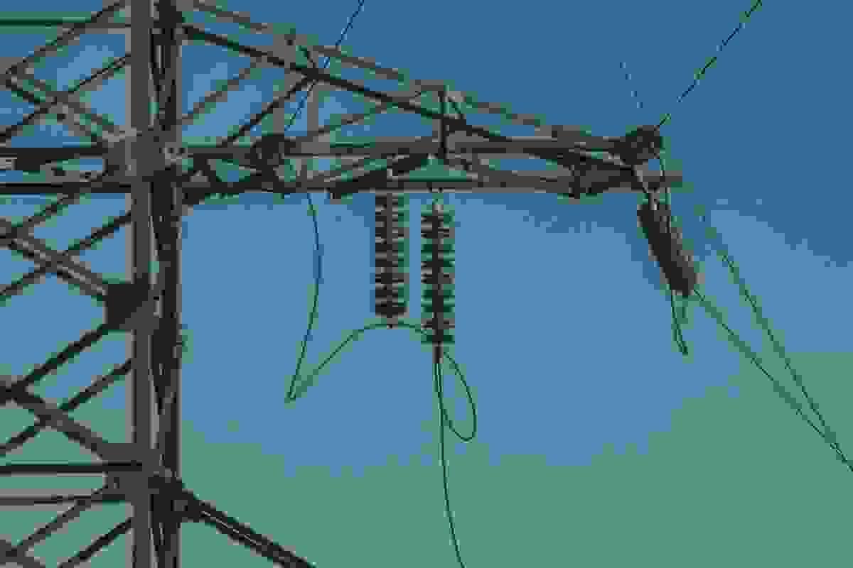 overview of overhead transmission lines carrying high-voltage electricity