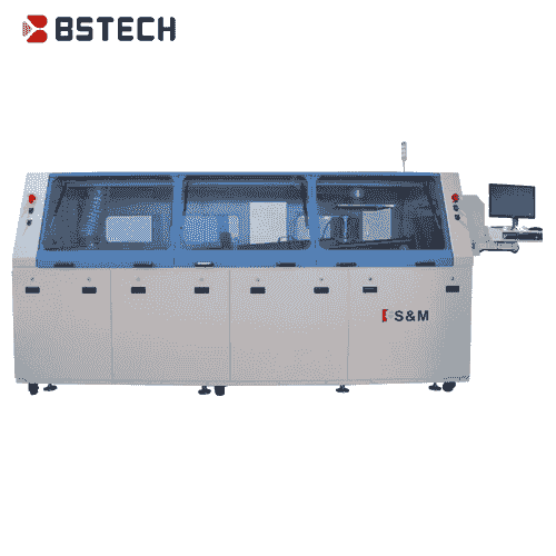 Wave soldering machine used in PCB assembly