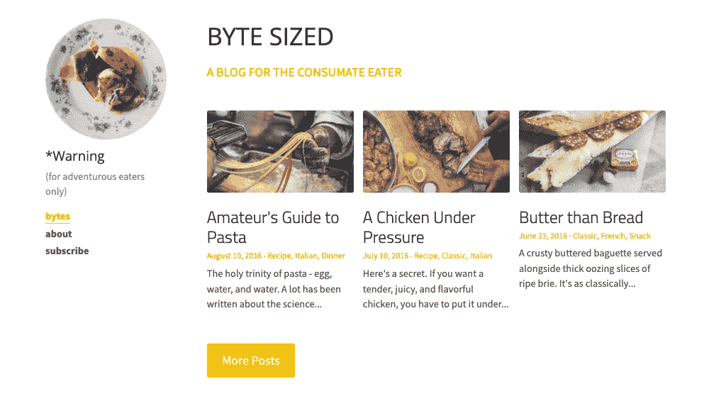 designing a blog archive page with engaging preview images and excerpts