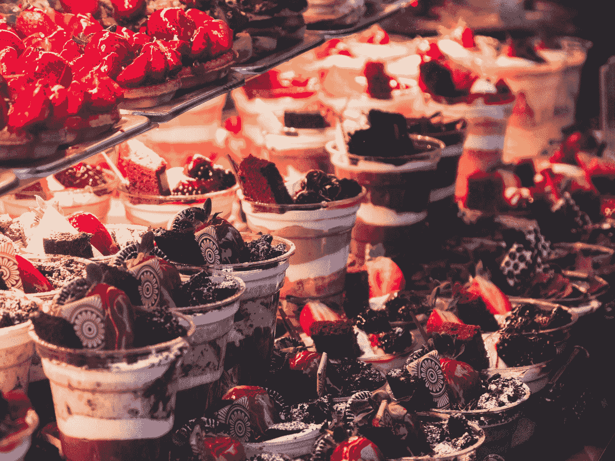 eye-catching plastic containers for bakery goods showcasing delicious treats