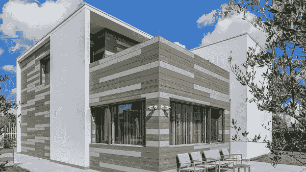 Wood Composite Siding used in modern architecture