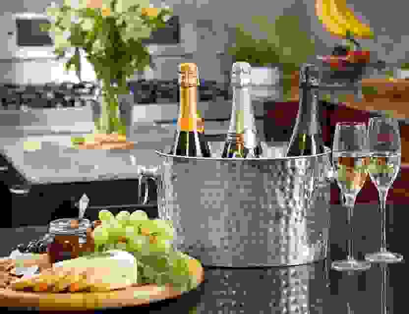 Stylish Wine Chiller Buckets Displayed in Modern Kitchen
