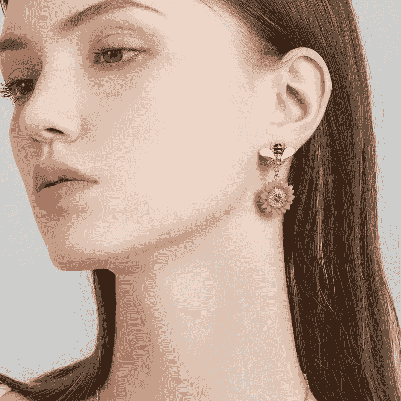 sunflower earrings collection showcasing unique designs