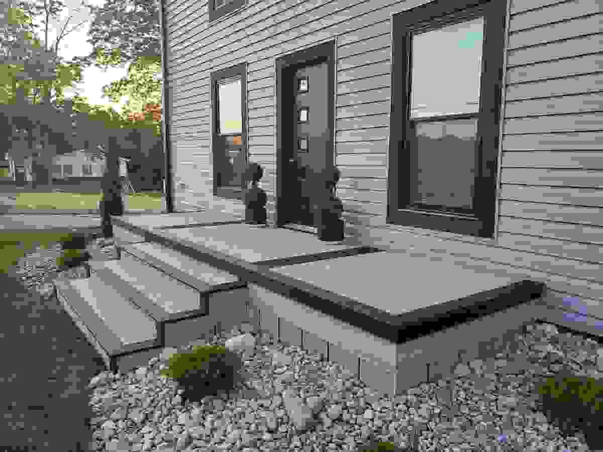 Stunning view of a picture framed deck enhancing outdoor aesthetics.