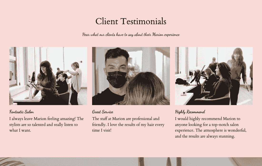 creating a testimonials section showcasing authentic customer experiences