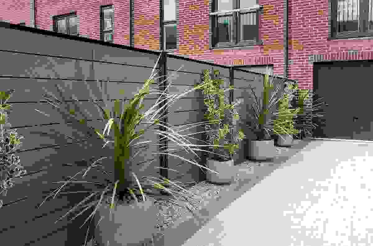Affordable fencing ideas showcased in a DIY wooden pallet garden.
